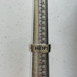 James Avery Love Faith Hope Sterling Silver Ring